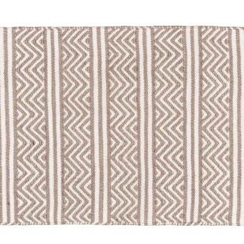 Covoras de baie Rug Shaki, Wenko, 50x80x0.8 cm, plastic/poliester, bej/alb imagine