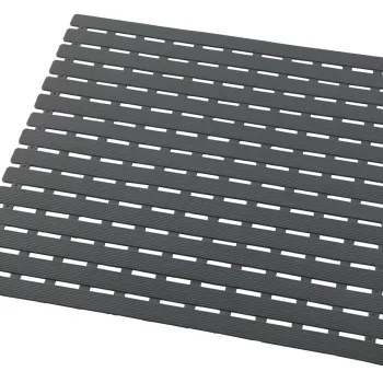Covoras de baie, Wenko, Arinos, 54 x 54 cm, plastic, gri imagine
