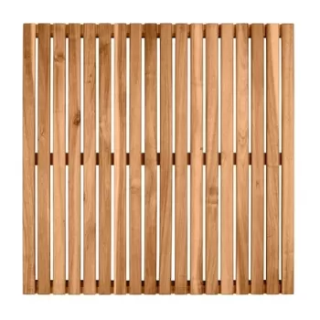 Covoras de baie, Wenko, Duckboard, 55 x 55 cm, lemn de salcam, maro imagine