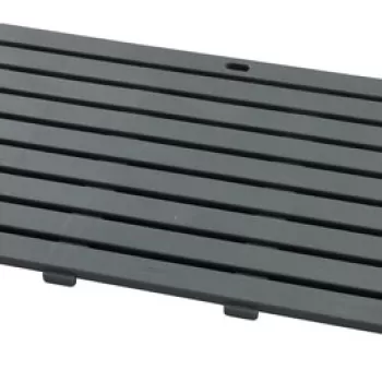 Covoras de baie, Wenko, Duckboard Indoor & Outdoor Grey, 50 x 80 cm, plastic, gri imagine