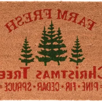 Covoras de intrare Farm fresh, 39x59 cm, fibra de cocos, multicolor imagine