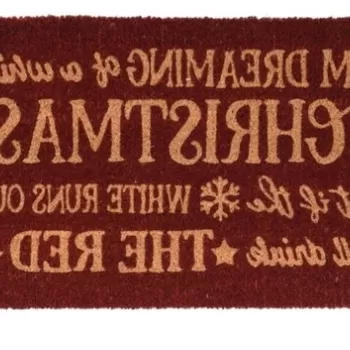 Covoras de intrare I'm dreaming, 39x59 cm, fibra de cocos, maro inchis imagine