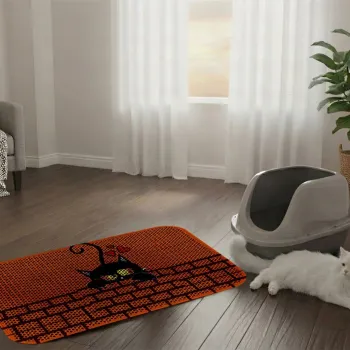 Covoras litiera pentru colectarea granulelor de nisip, Paws & Whiskers, Cat Litter Mat 35, Multicolor imagine