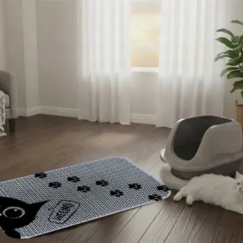 Covoras litiera pentru colectarea granulelor de nisip, Paws & Whiskers, Cat Litter Mat 59, Multicolor imagine