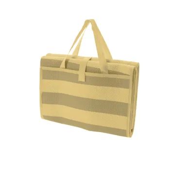 Covoras pentru plaja Retro, 200x150 cm, polipropilena, galben imagine