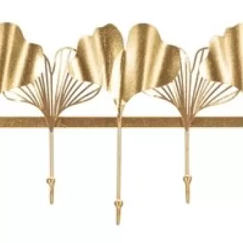 Cuier 7 Leaves, Mauro Ferretti, 49.5x26.3 cm, fier, auriu imagine