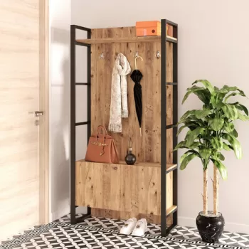 Cuier de perete, Locelso, ML13, 90x180x34 cm, Pinul Atlantic imagine