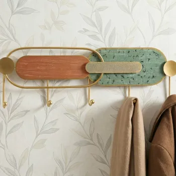 Cuier de perete, Mauro Ferretti, Apollo, 56x4.5x16 cm, metal, multicolor imagine