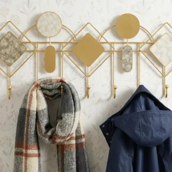 Cuier de perete, Mauro Ferretti, Monday -A, 66.6x4.5x27.5 cm, metal, multicolor imagine