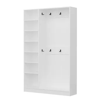 Cuier de perete, Minerva, Noah, 135x210x35 cm, PAL, Alb imagine