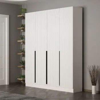 Cuier de perete, Minerva, Noah, 180x210x35 cm, PAL, Alb imagine