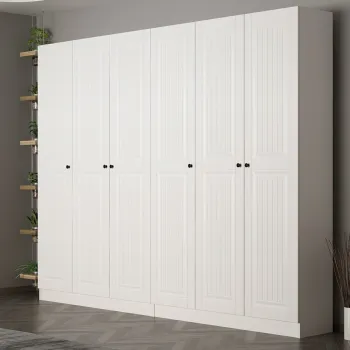 Cuier de perete, Minerva, Noah, 270x210x35 cm, PAL, Alb imagine