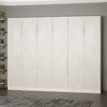 Cuier de perete, Minerva, Noah, 270x210x35 cm, PAL, Alb imagine