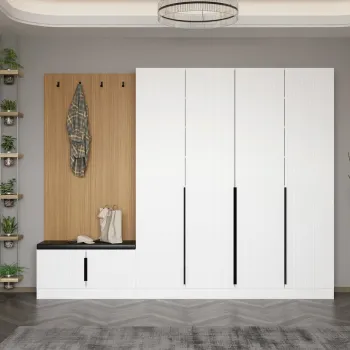 Cuier de perete, Minerva, Noah, 270x210x35 cm, PAL, Alb imagine