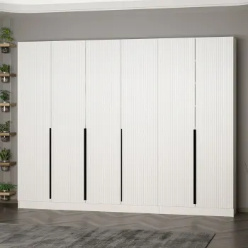 Cuier de perete, Minerva, Noah, 270x210x35 cm, PAL, Alb imagine