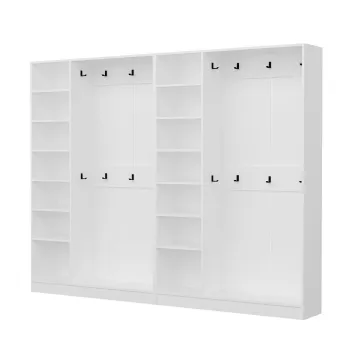 Cuier de perete, Minerva, Noah, 270x210x35 cm, PAL, Antracit imagine