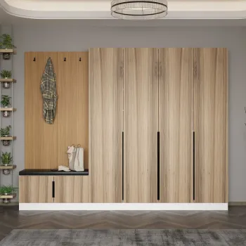 Cuier de perete, Minerva, Noah, 270x210x35 cm, PAL, Maro imagine