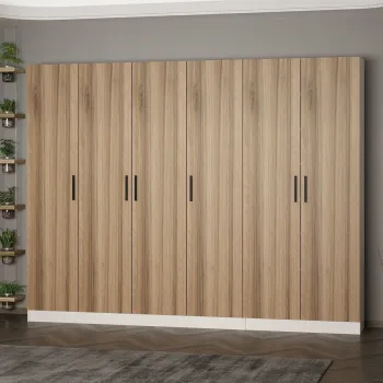 Cuier de perete, Minerva, Noah, 270x210x35 cm, PAL, Maro imagine