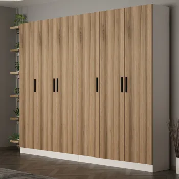 Cuier de perete, Minerva, Noah, 270x210x35 cm, PAL, Maro imagine