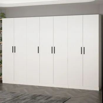 Cuier de perete, Minerva, Noah, 315x210x35 cm, PAL, Alb imagine