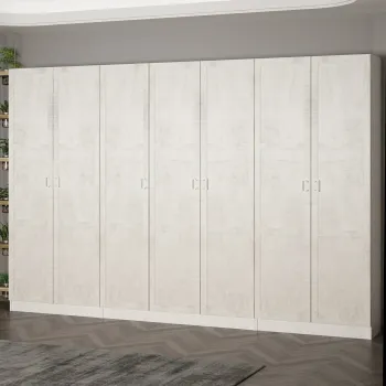 Cuier de perete, Minerva, Noah, 315x210x35 cm, PAL, Alb imagine