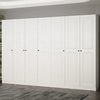 Cuier de perete, Minerva, Noah, 315x210x35 cm, PAL, Alb imagine