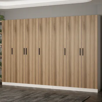 Cuier de perete, Minerva, Noah, 315x210x35 cm, PAL, Maro imagine