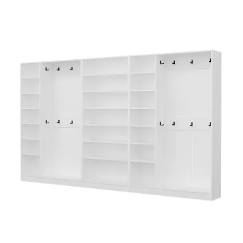 Cuier de perete, Minerva, Noah, 360x210x35 cm, PAL, Alb imagine