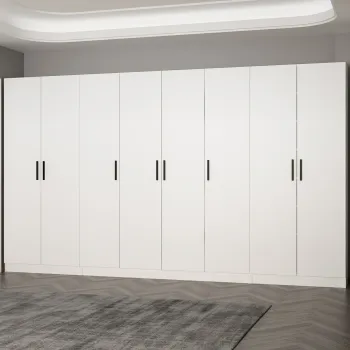 Cuier de perete, Minerva, Noah, 360x210x35 cm, PAL, Alb imagine