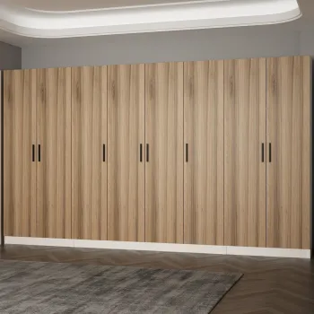 Cuier de perete, Minerva, Noah, 360x210x35 cm, PAL, Maro imagine