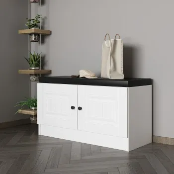 Cuier de perete, Minerva, Noah, 90x50x35 cm, PAL, Alb imagine