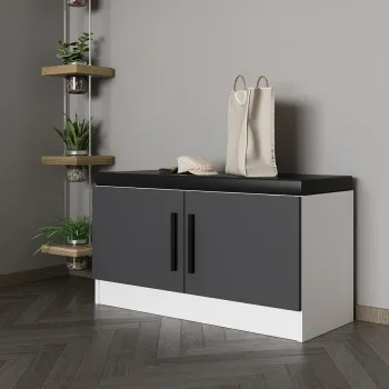 Cuier de perete, Minerva, Noah, 90x50x35 cm, PAL, Antracit imagine