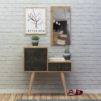 Cuier de perete, Mod Design, Janna, Stejar / Gri inchis imagine