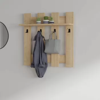 Cuier de perete, Puqa Design, Carina, 70x70x18 cm, PAL, Safir imagine