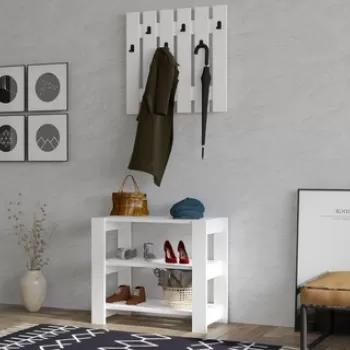 Cuier de perete, Puqa Design, Friends, PAL, Alb imagine