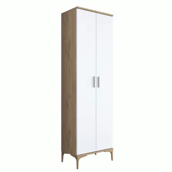 Cuier de perete, Rani, EA116 -2746, 60x198.6x37.5 cm, PAL, Nuc/Alb imagine