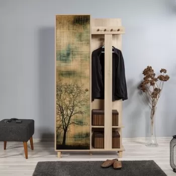 Cuier Germanto, Vella, 90x36x194 cm, bej imagine