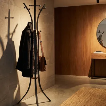 Cuier, Mauro Ferretti, Hang X, 52x183 cm, metal/lemn de stejar, negru/maro imagine