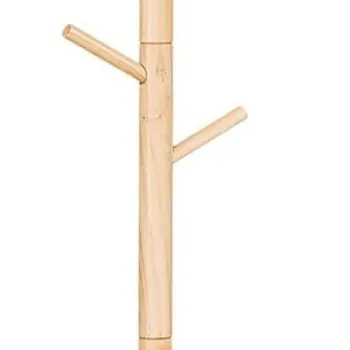 Cuier Tree-Shaped, Vasagle, 47x47x175 cm, lemn masiv de arbore de cauciuc, natural imagine