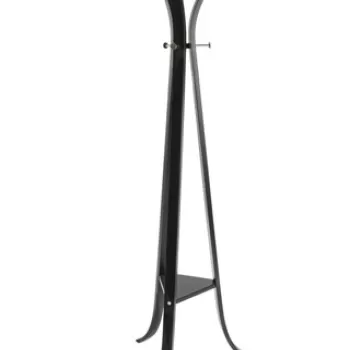 Cuier Triomphe, Bizzotto, 60x60x180 cm, lemn/otel, negru imagine