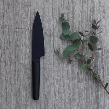 Cutit Chef / cutitul bucatarului BergHOFF, Essentials Kuro, 13 cm, inox, negru imagine