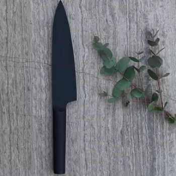 Cutit Chef / cutitul bucatarului BergHOFF, Essentials Kuro, 19 cm, inox, negru imagine