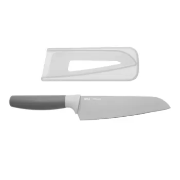 Cutit Santoku BergHOFF, Leo, 17 cm, inox, gri imagine