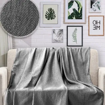 Cuvertura, 170x230 cm, 100% bumbac, HN, Viaden, negru imagine