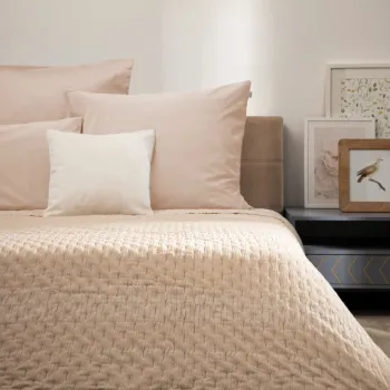 Cuvertura de pat Anda, Homla, 200x220 cm, microfibra, bej imagine