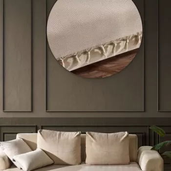 Cuvertura de pat, Asya - Beige, Viaden, 70% bumbac/30% poliester imagine