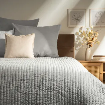 Cuvertura de pat Bristles, Homla, 200x220 cm, poliester, gri imagine