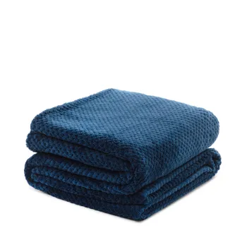 Cuvertura de pat Noah, Homla, 220x240 cm, poliester, albastru imagine