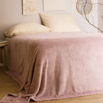 Cuvertura de pat Noah, Homla, 220x240 cm, poliester, roz imagine