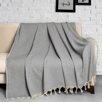 Cuvertura de pat, Trendy - Grey (300), DC Home, Bumbac imagine